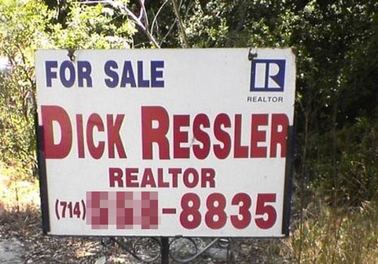 21 Real Estate Agents With Very NSFW Names