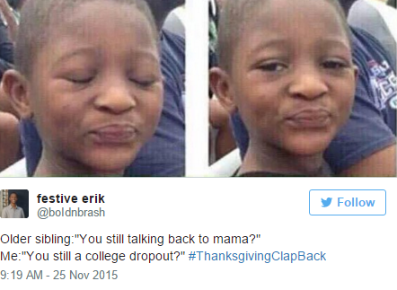 20 Snappy Comebacks For All The Haters At Thanksgiving Dinner