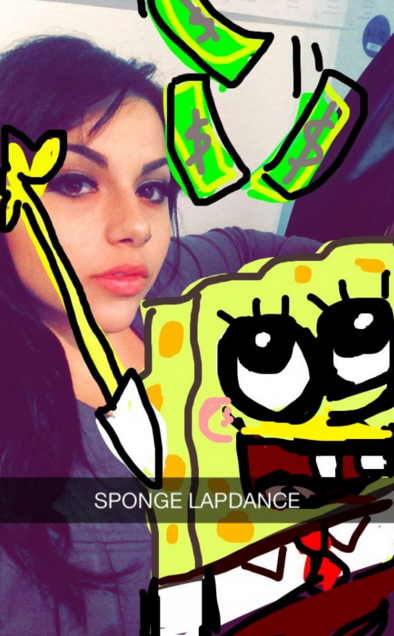 cartoon - Sponge Lapdance