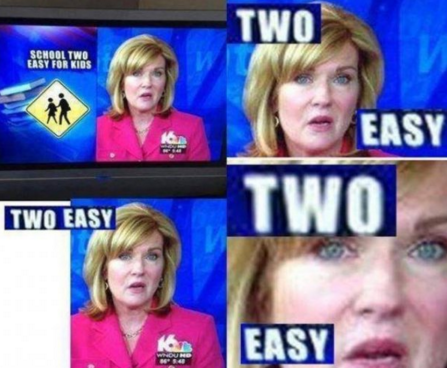 irony funny examples - Two Easy Two Two Easy Easy