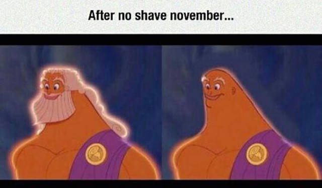 zeus funny - After no shave november...
