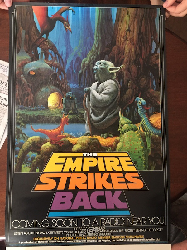 empire strikes back radio poster - farm Chape The Mpire Strikes Back Coming Soon To A Radio Near You The Saga Continues Usten As Luke Skywalker Meets Yoda The Jedi Master And Learns The Secret Behind The Force In 10 Exciting Stereo Episodes Exclusively On