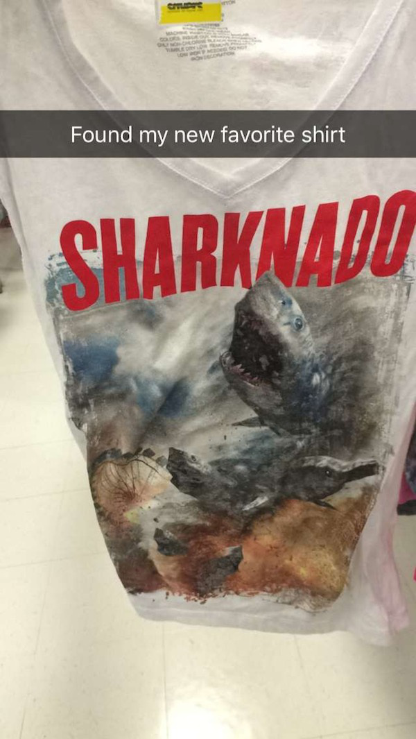 snout - Found my new favorite shirt Sharknado