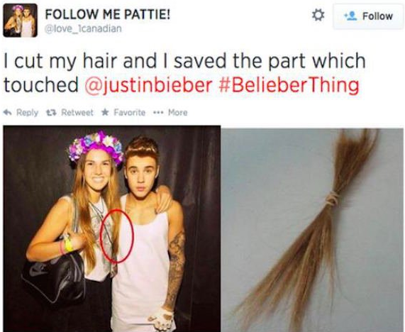 justin bieber fangirl - Me Pattie! love_icanadian I cut my hair and I saved the part which touched Thing e Retweet Favorite ... More