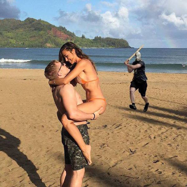A simple request to edit out the island behind this loving couple turned into a predictable farce.