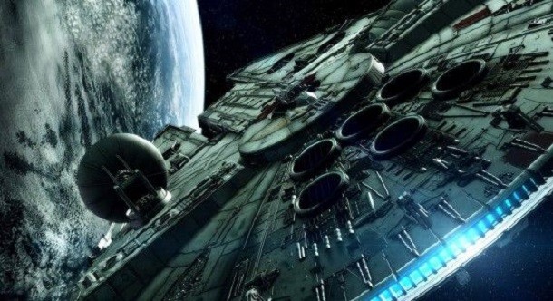 George Lucas has said the Millennium Falcon was modelled after a hamburger.
