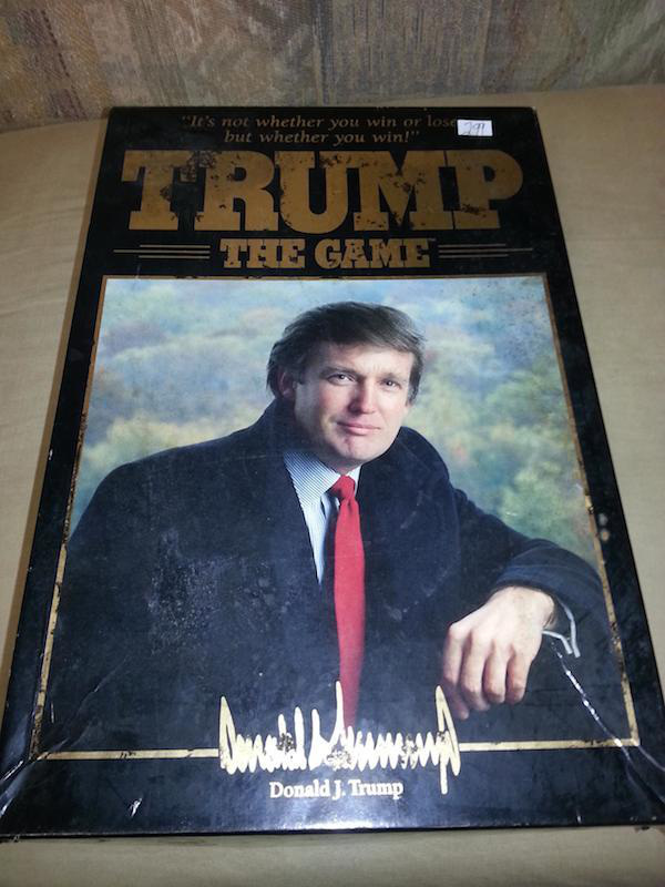 poster - Ti's not whether you win or los but whether you win!" Trump The Game www Donald J. Trump