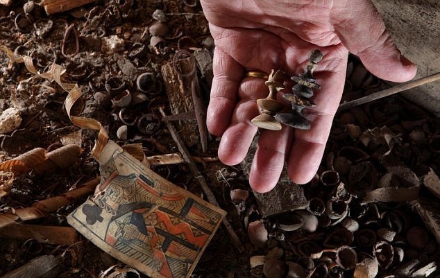 In this house, over 4,000 game pieces were found under the floorboards.