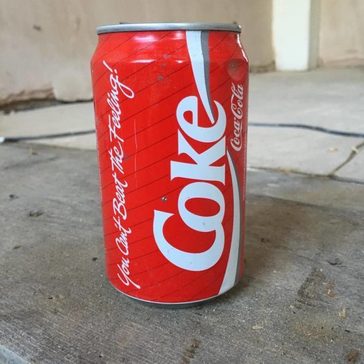 A 23-year-old can of Coke was also discovered on the same property.