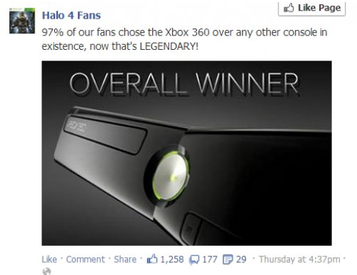 xbox 360 slim - Page Halo 4 Fans 97% of our fans chose the Xbox 360 over any other console in existence, now that's Legendary! Overall Winner Comment 1,258 177 P 29 Thursday at pm