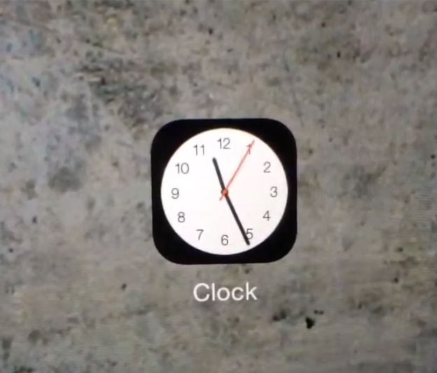 The hands on iPhone's clock actually move! As long as you've updated to iOS7, that is.