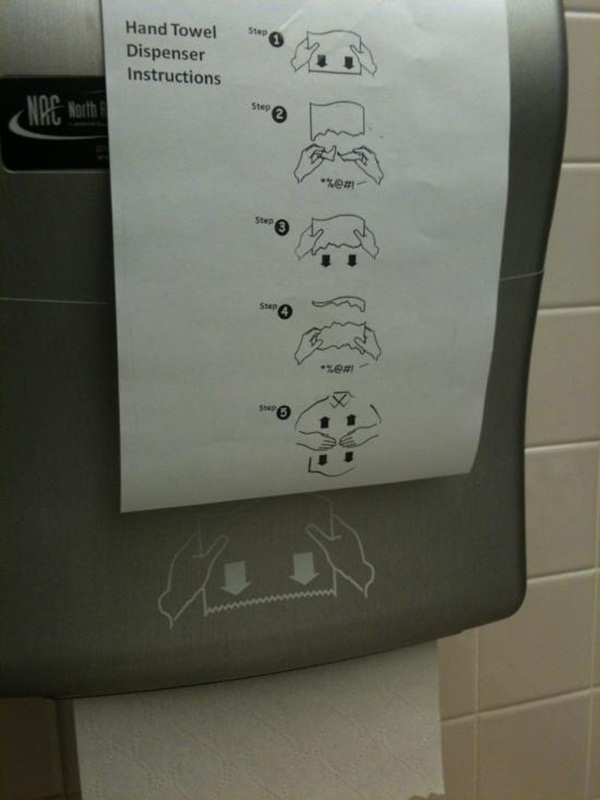 funny instructions hand towel dispenser instructions funny - Hand Towel Dispenser Instructions Kew