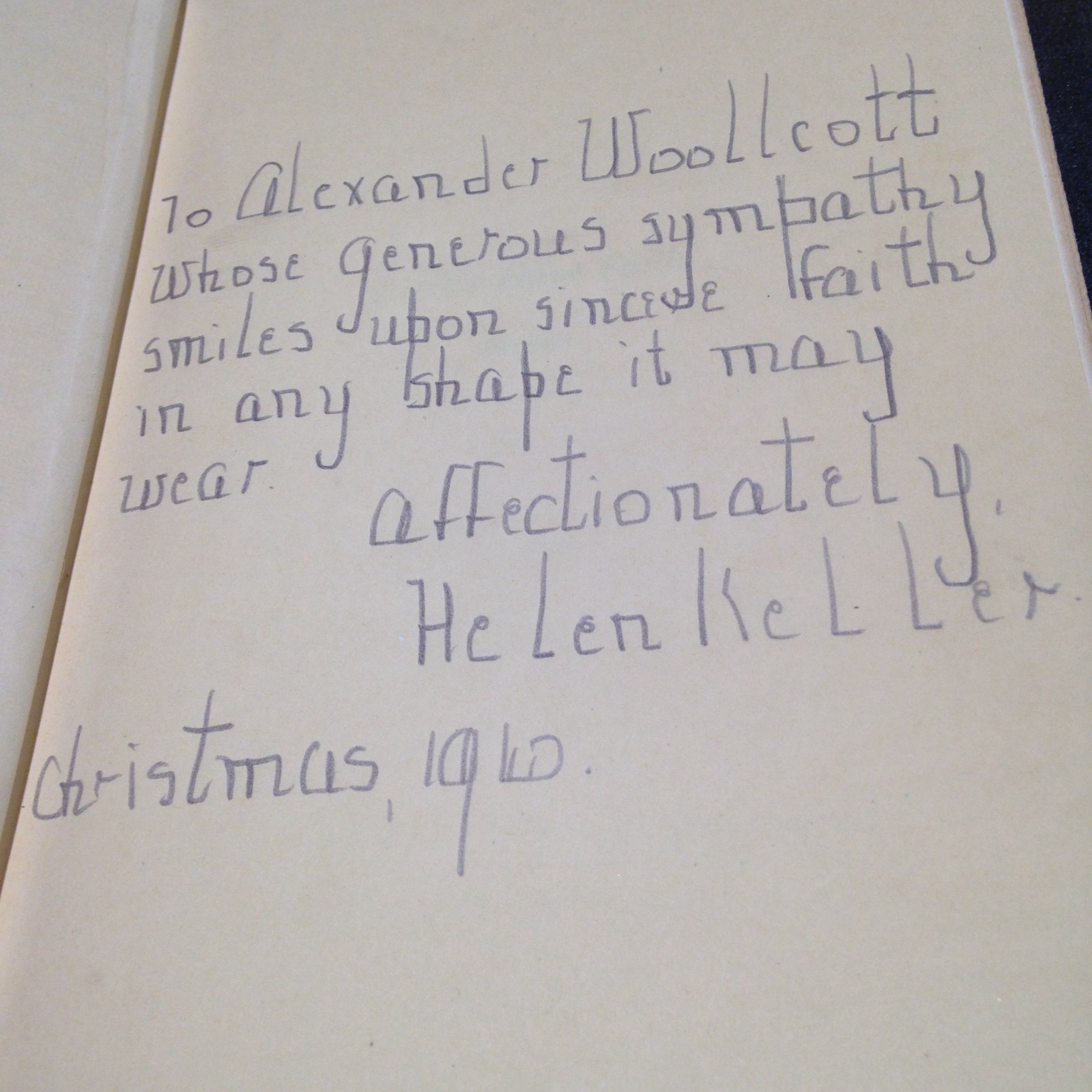 Helen Keller’s Handwriting