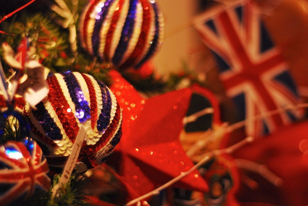 British people say "Happy Christmas" because in the 19th century the word "merry" also meant "intoxicated."