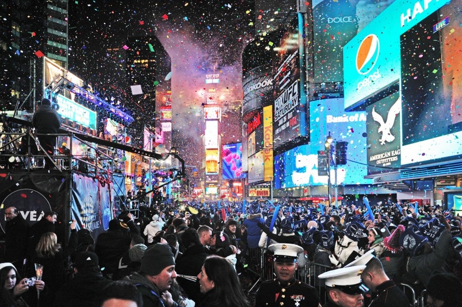 Some people wear adult diapers to Times Square on New Year's Eve, due to the lack of public toilets