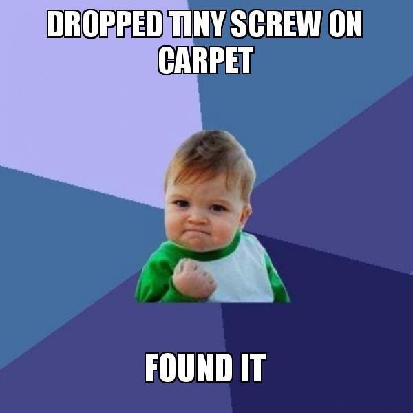 your simply the best - Dropped Tiny Screw On Carpet Found It