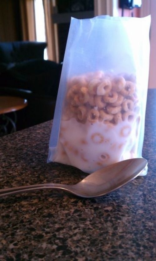 Now you can eat cereal on the go.