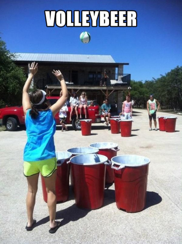 volleyball beer pong - Volleybeer