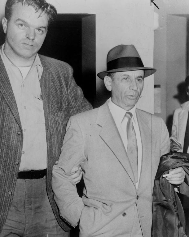 The murder of Stompanato, a bodyguard for LA’s notorious Mickey Cohen, a member of the Jewish Mafia, was a major television event, with both Stompanato’s girlfriend, actress Lana Turner, and Cohen testifying in court. According to rumors, Stompanato was a very violent bodyguard, a blackmailer, and allegedly abusive to Turner. Though the star’s daughter, Cheryl Crane, was found guilty of justifiable homicide for stabbing Stompanato with a kitchen knife at Turner’s house while he was attacking Turner, rumors persisted that Turner had murdered Stompanato and passed the crime on to her daughter, who was fourteen at the time.