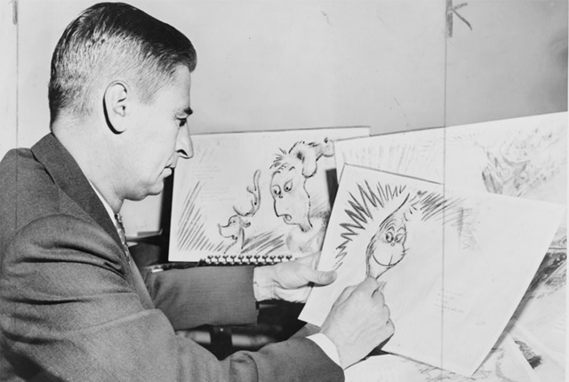 Dr Seuss’s first book was rejected 20+ times. He was on his way to burn it when he ran into a college friend who had just been made children’s editor at Vanguard Press. Seuss later said, ‘If I’d been going down the other side of Madison Ave, I’d be in the dry-cleaning business today.’