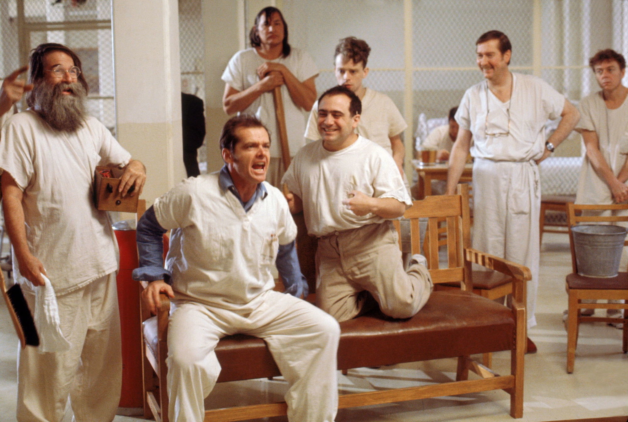 This film swept all five major awards, including Best Picture, at the 48th Academy Awards, and was selected for preservation in the National Film Registry in 1993.

The plot focuses on McMurphy, played by Jack Nicholson, who pleads insanity in a case so that he could avoid time in prison. As a result, he is sent to a mental institution.

Filmed at the real life Oregon State Mental Hospital, the cast worked closely with admitted patients there (who were included as extras) and stayed in character while on set.