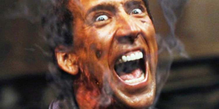 In what he describes as a psychedelic movie with frightening images, Nicholas Cage painted on a voodoo style mask while on set for the second installation of Ghost Rider. He also wore black contact lenses and carried locating mystical objects with him, according to BBC.

"I would gather things together to wear in my wardrobe, like a bit of Egyptian artifacts from a pyramid," he admitted.

"Whether they work or not -- or you believe it or not -- if you're an actor and you give yourself over to it, it can stimulate your imagination and your psyche to believe you're the Ghost Rider."