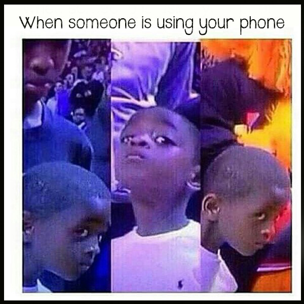 someone using your phone - When someone is using your phone