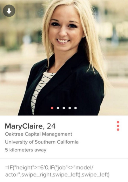 blond - MaryClaire, 24 Oaktree Capital Management University of Southern California 5 kilometers away If"height">6'0,1F"job","model actor" swipe_right swipe_left,swipe_left