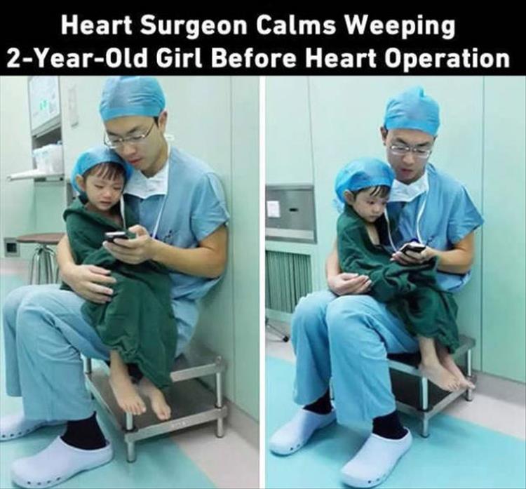 Heart Surgeon Calms Weeping 2YearOld Girl Before Heart Operation