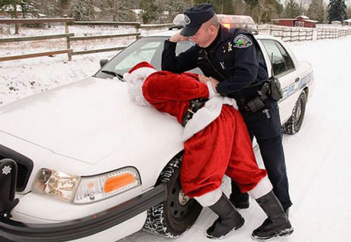 santa gets arrested