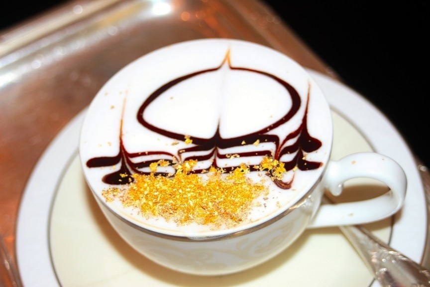 Most people wont blink an eye when paying $5 or $6 for a hot cup of coffee in the morning. Abu Dhabi in the United Arab Emirates serves a steaming cappuccino topped with gold flakes for only $25. You might have to borrow money for lunch.