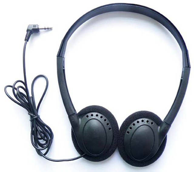 Most of the headsets given you on airplanes are not new, even if they are in a bag. They are cleaned, repackaged, and reused more often than not.