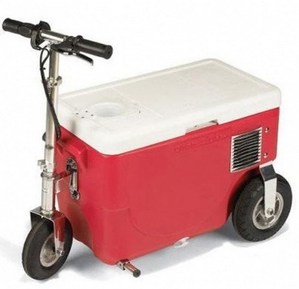 A scooter ice cooler?
