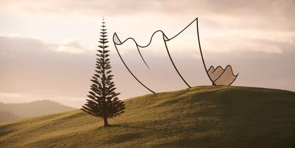 cool pic horizons sculpture in new zealand