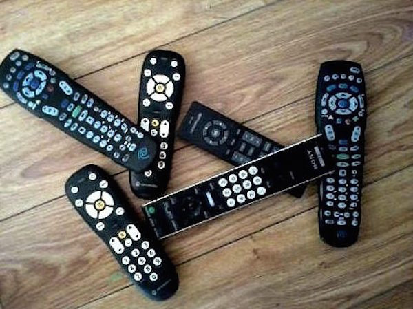 Your TV remote (or 7) can collect a lot of germs off of those hands of yours. Give them a good once over with a disinfectant.