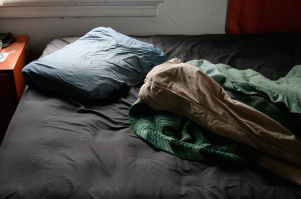 Your sheets are collecting all of that pillow case overflow. Wash them sheets!