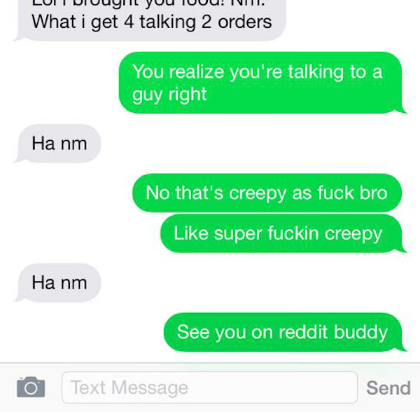 Creepy pizza delivery guy hits on a ‘girl’ he delivered pizza to