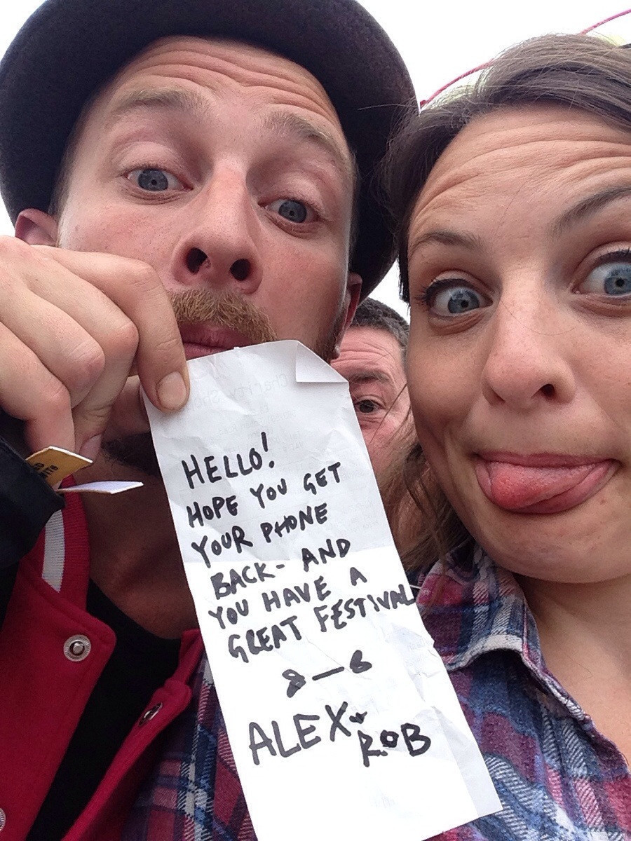 "Found this picture on my phone after losing it at a festival in the summer."