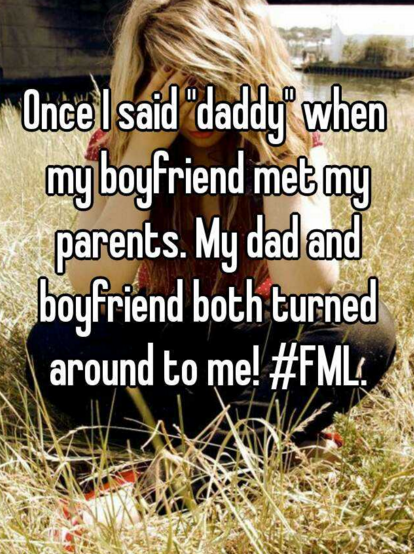 friendship - Oncel said "daddy when my boyfriend met my parents. My dad and boyfriend both turned around to me! .