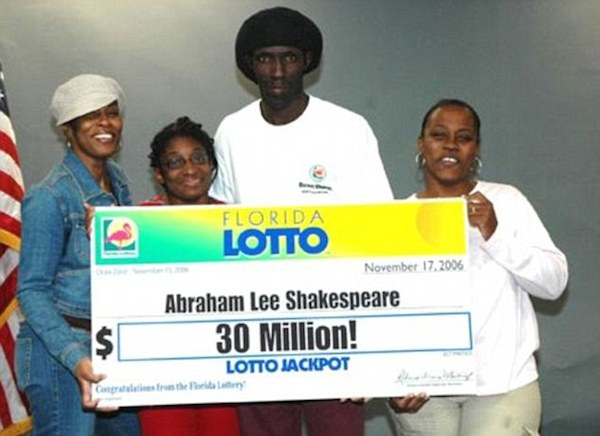 Abraham Shakespeare won a whopping $30 million in the Florida state lottery in 2006 but didn't have a lot of time to spend it. The illiterate sanitation worker from Lakeland squandered almost all of it by 2008. It was then he met Tampa resident Dee Dee Moore, who offered to write his life story. Instead, she grabbed his home and the remnants of his fortune in 2009.

In April of that year, Shakespeare was shot twice in the chest with a .38-caliber pistol. He wasn't reported missing until November, and his body was found under a slab of cement in a backyard in January 2010. 

The culprit? Dee Dee Moore. 

On December 10, 2012, Moore was convicted of first degree murder for the killing of Abraham Shakespeare and was sentenced to life in prison without the possibility of parole with an additional minimum sentence of 25 years for possessing a gun in the course of a violent felony.