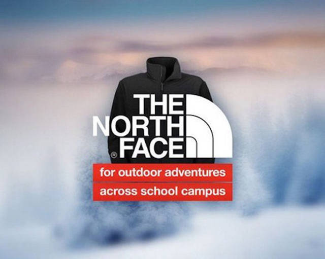 north face slogan - Thei North Faced for outdoor adventures across school campus