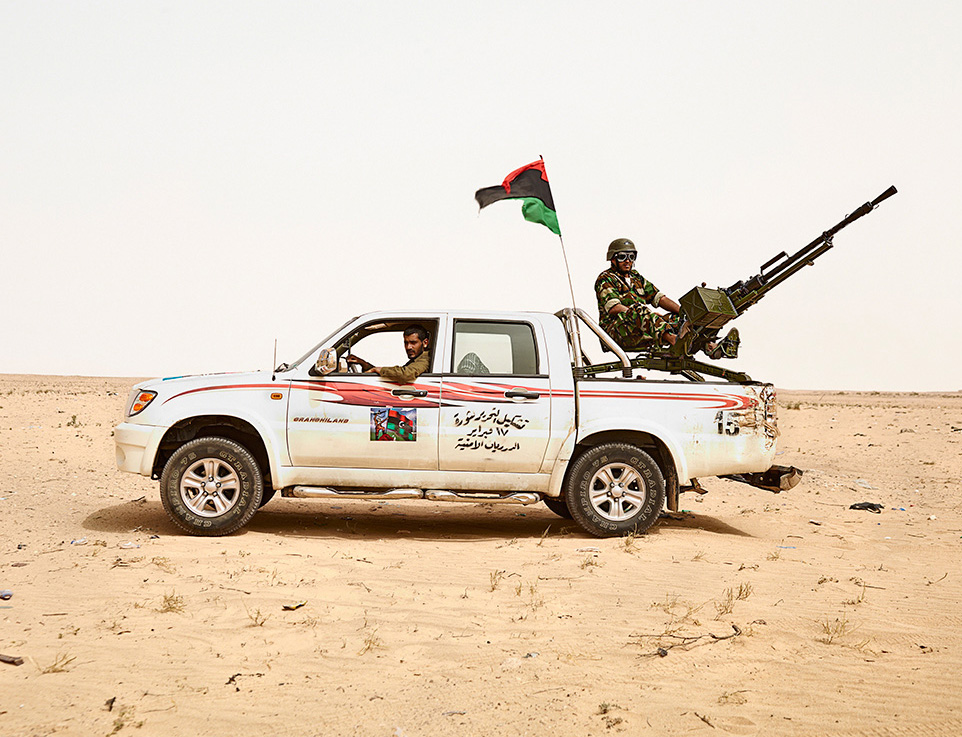 libyan war trucks