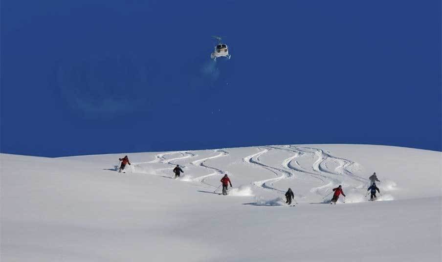 Go heli-skiing on a slope so high that you have to be taken to the top of it by a helicopter.