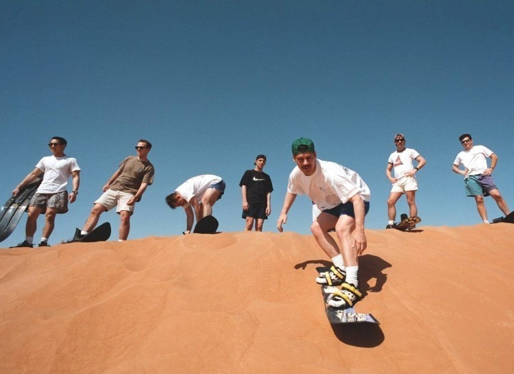 Go boarding down the sand dunes of Arabia.