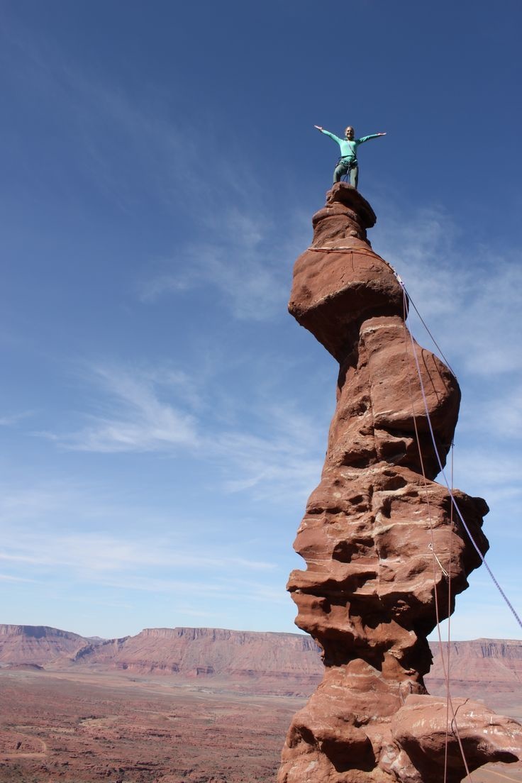 Climb the infamous corkscrew-shaped tower summit (the Stolen Chimney) in Utah.