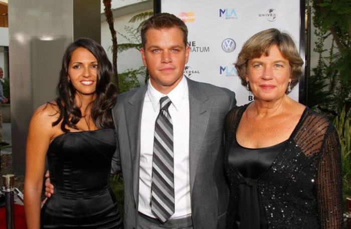Matt Damon and his mom, Nancy Carlsson-Paige.