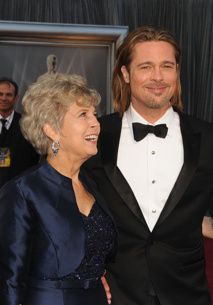 Brad Pitt and his lovely mother Jane Etta.