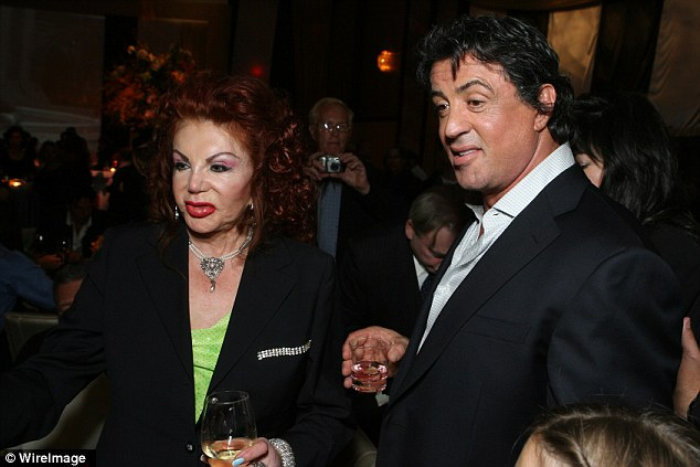 Sylvester Stallone and his mother, Jackie Stallone