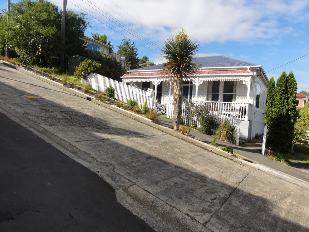 Baldwin Street in Dunedin, New Zealand is the steepest street in the world.