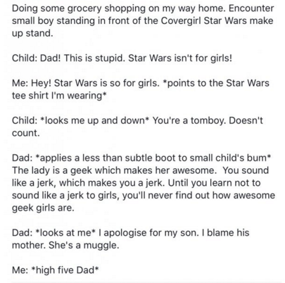 hogwarts houses in a nutshell - Doing some grocery shopping on my way home. Encounter small boy standing in front of the Covergirl Star Wars make up stand. Child Dad! This is stupid. Star Wars isn't for girls! Me Hey! Star Wars is so for girls. points to 
